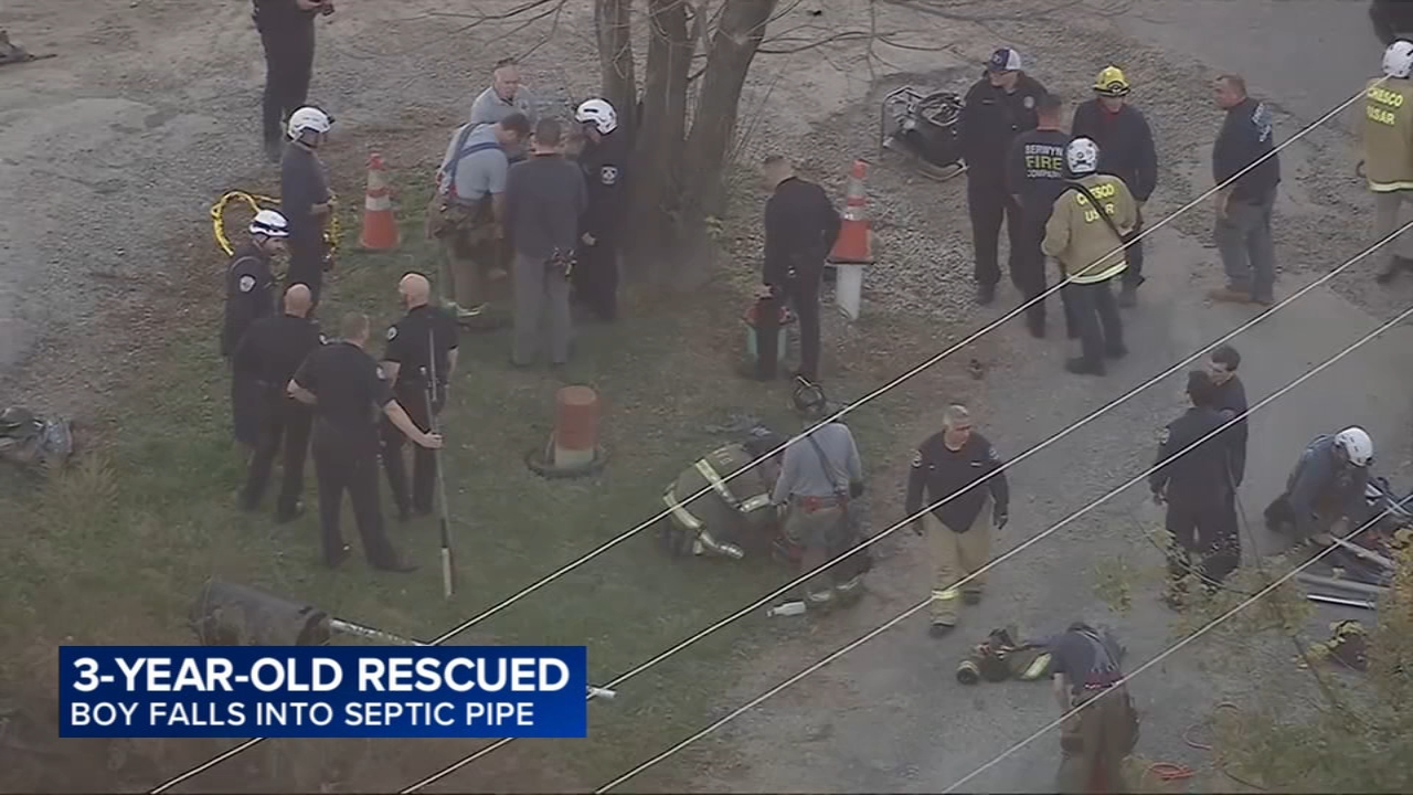 Young boy rescued after falling into septic pipe in West Goshen Township, Pennsylvania 

       — East Hampton Business news